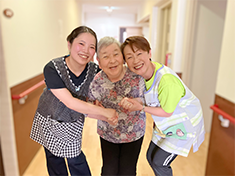 心の距離が近いケアを心がけています
